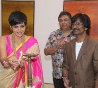 Actress Mandira Bedi Inaugurated Artist Ramesh Thorat’s  – Cosmic Visionary – Art Exhibition