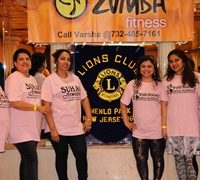 Dancer and Choreographer Varsha Naik lead a dance fitness event to support Breast Cancer Research program