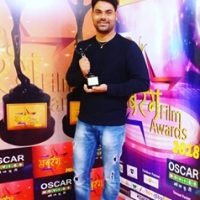 Dev Singh Honoured With Best Negative Role Award  At Sabrang Bhojpuri Award 2018