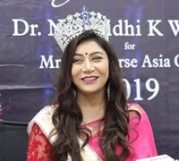 Blockbuster Welcome In Mumbai Of Dr Naavnidhi K Wadhwa After She Was Crowned  Mrs Universe Asia Queen 2019 – Beauty Pageant